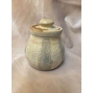 Small Glazed Jar. 3.5" Tall;  A well made studio piece. Signed